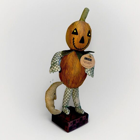 Vintage Primitive Pumpkin Jack o Lantern Doll Lang Jack in the Box 2005 - Picture 15 of 16